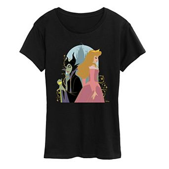 Disney's Sleeping Beauty Maleficent & Aurora Women's Graphic Tee