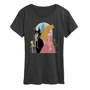 Disney's Sleeping Beauty Maleficent & Aurora Women's Graphic Tee