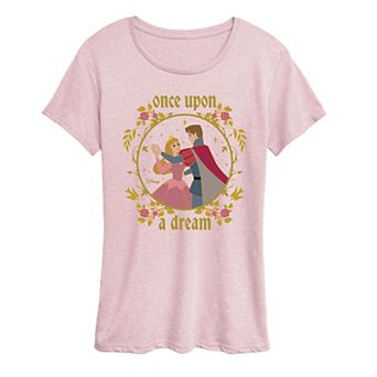 Disney's Sleeping Beauty Aurora & Prince Phillip Women's Once Upon A Dream Graphic Tee