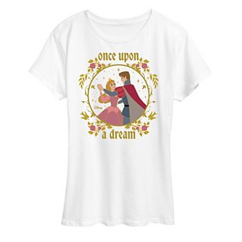 Disney's Sleeping Beauty Aurora & Prince Phillip Women's Once Upon A Dream Graphic Tee