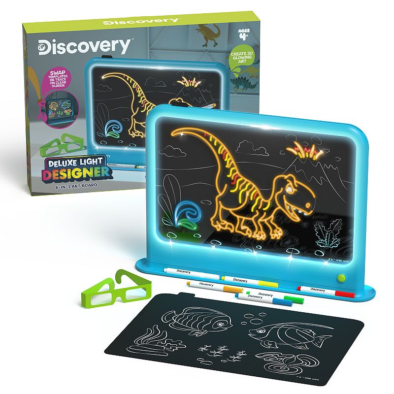 discovery™ deluxe light designer 6-in-1 art board, blue