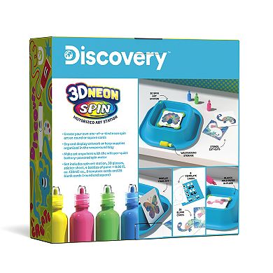 Discovery 3D Neon Spin Motorized Art Station