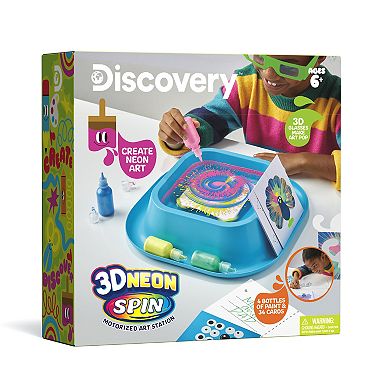 Discovery 3D Neon Spin Motorized Art Station