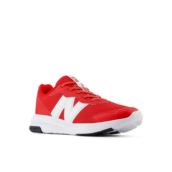 New Balance® 578 Kids' Shoes - True Red White (6 WIDE)