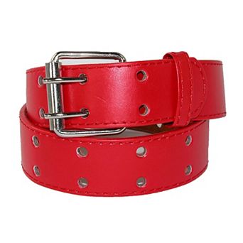 Ctm Kids' Leather Two Hole Jean Belt (pack Of 2)