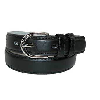 Ctm Kid's Leather 1 Inch Basic Dress Belt