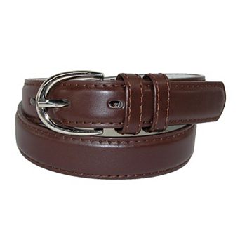 Ctm Kid's Leather 1 Inch Basic Dress Belt