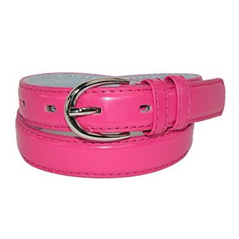 Ctm Kid's Leather 1 Inch Basic Dress Belt