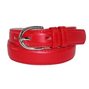 Ctm Kid's Leather 1 Inch Basic Dress Belt