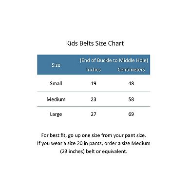 Ctm Kid's Leather 1 Inch Basic Dress Belt (pack Of 2)