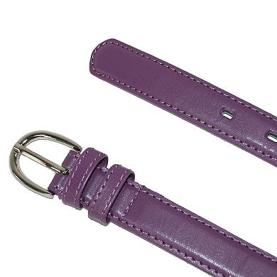 Ctm Kid's Leather 1 Inch Basic Dress Belt (pack Of 2)