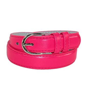 CTM Kid's Leather 1 inch Basic Dress Belt (Pack of 2)