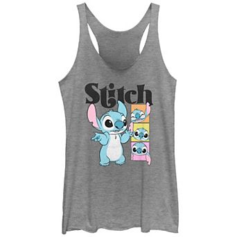 Disney's Lilo & Stitch Many Poses Stitch Juniors' Racerback Tank Top