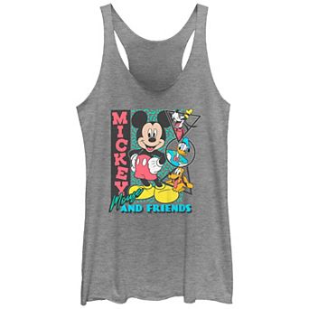 Disney's Mickey Mouse And Friends Portraits Juniors' Racerback Tank Top