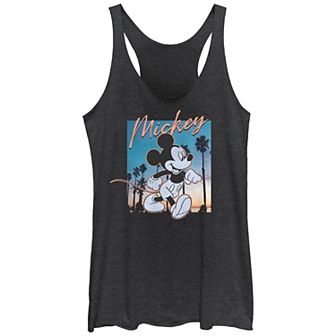 Disney's Mickey Mouse Sunset Walk Juniors' Racerback Tank Top