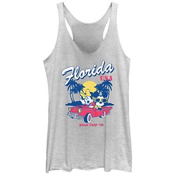 Disney's Mickey Mouse Florida USA Road Trip Juniors' Racerback Tank Top