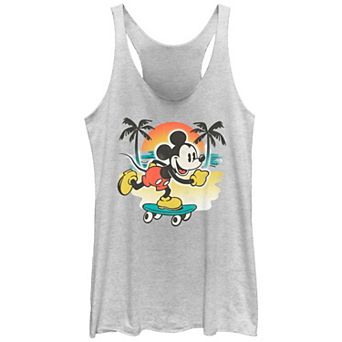 Disney's Mickey Mouse Beach Skating Juniors' Racerback Tank Top