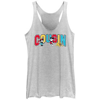Disney's Mickey Mouse And Friends Cousin Juniors' Racerback Tank Top