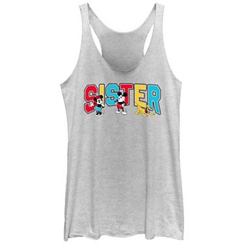 Disney's Mickey Mouse And Friends Sister Juniors' Racerback Tank Top
