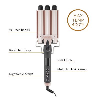 ELLE Triple Barrel Deep Hair Waver