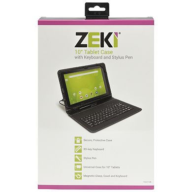 Zeki 10-in. Universal Wired Tablet Keyboard Case