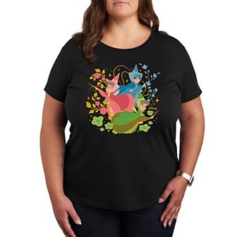 Disney's Sleeping Beauty Fairy Godmothers Plus Size Graphic Tee
