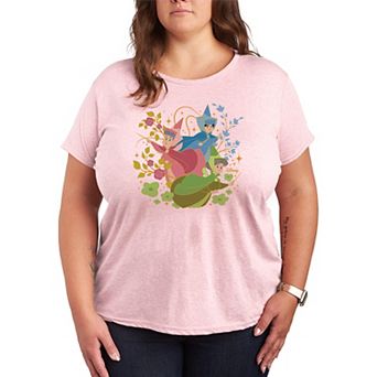 Disney's Sleeping Beauty Fairy Godmothers Plus Size Graphic Tee