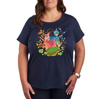 Disney's Sleeping Beauty Fairy Godmothers Plus Size Graphic Tee