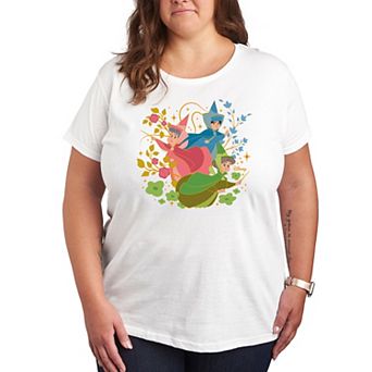 Disney's Sleeping Beauty Fairy Godmothers Plus Size Graphic Tee