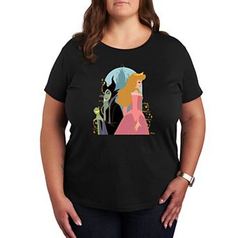 Disney's Sleeping Beauty Maleficent & Aurora Plus Size Graphic Tee