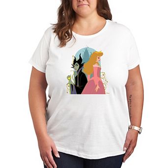 Disney's Sleeping Beauty Maleficent & Aurora Plus Size Graphic Tee