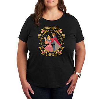 Disney's Sleeping Beauty Aurora & Prince Phillip Plus Size Once Upon A Dream Graphic Tee