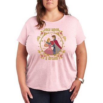 Disney's Sleeping Beauty Aurora & Prince Phillip Plus Size Once Upon A Dream Graphic Tee