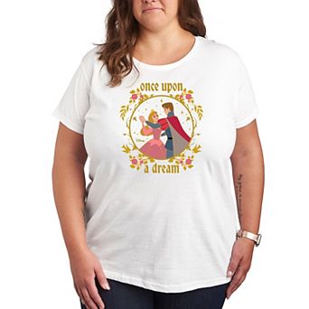 Disney's Sleeping Beauty Aurora & Prince Phillip Plus Size Once Upon A Dream Graphic Tee
