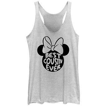 Disney's Minnie Mouse Best Cousin Ever Juniors' Racerback Tank Top
