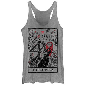 Disney's The Nightmare Before Christmas The Lovers Card Juniors' Racerback Tank Top