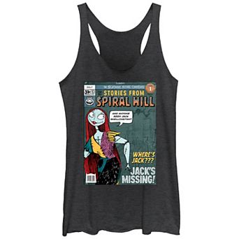 Disney's The Nightmare Before Christmas Stories From Spiral Hill Juniors' Racerback Tank Top