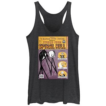 Disney's The Nightmare Before Christmas Stories From Spiral Hill Juniors' Racerback Tank Top