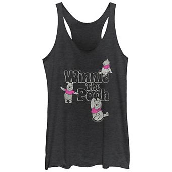 Disney's Winnie The Pooh Playful Winnie Juniors' Racerback Tank Top