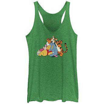 Disney's Winnie The Pooh Buddies Pile Juniors' Racerback Tank Top