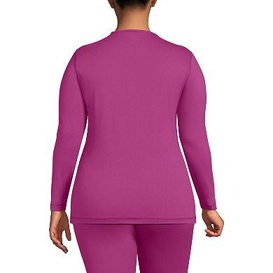 Plus Size Lands' End Thermaskin Long Underwear Crewneck Top