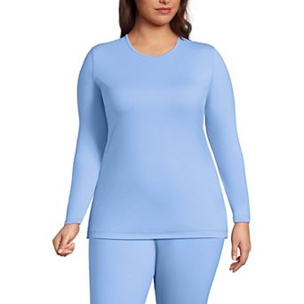 Plus Size Lands' End Thermaskin Long Underwear Crewneck Top