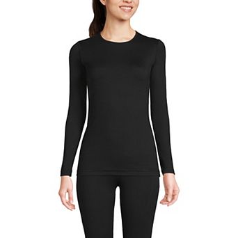 Women's Lands' End Thermaskin Long Underwear Crewneck Top