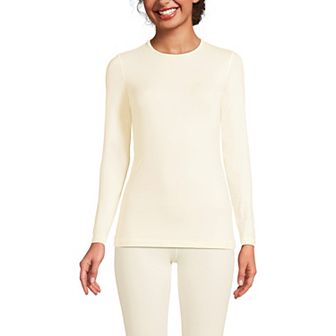 Women's Lands' End Thermaskin Long Underwear Crewneck Top