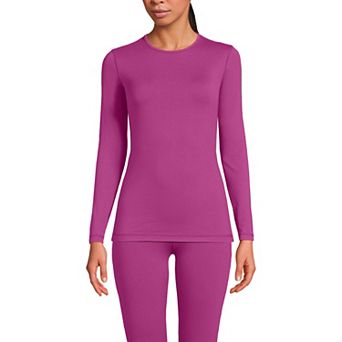 Women's Lands' End Thermaskin Long Underwear Crewneck Top