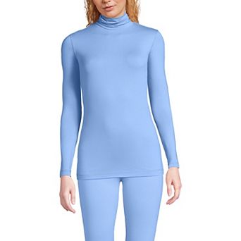 Women's Lands' End Thermaskin Turtleneck Long Underwear Top
