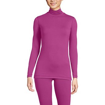 Women's Lands' End Thermaskin Turtleneck Long Underwear Top
