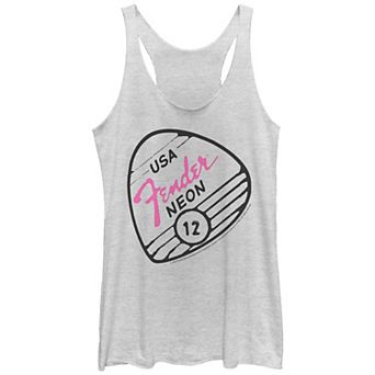 Juniors' Fender USA Neon 12 Racerback Tank Top