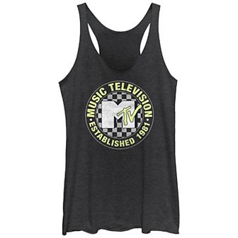 Juniors' MTV Retro Stamp Racerback Tank Top