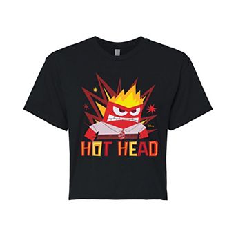 Disney / Pixar's Inside Out 2 Anger Juniors' Hot Head Cropped Tee
